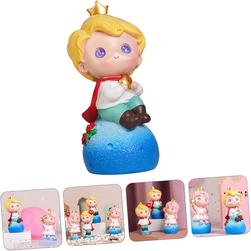 Resin Cartoon Doll Cake Topper Birthday Party Decoration For Boy Desktop Sculpture - Image 4