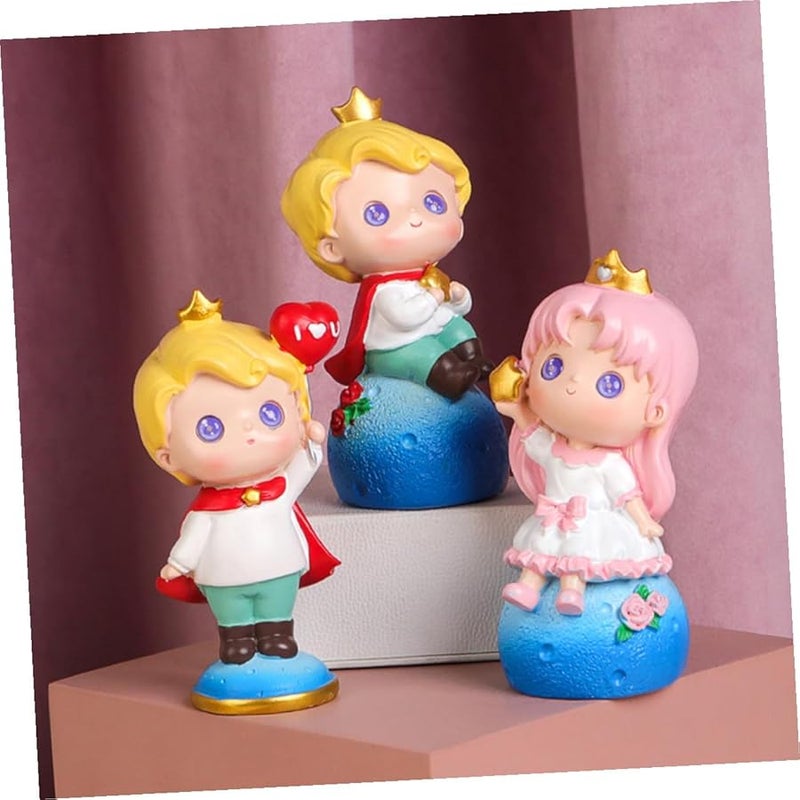 Resin Cartoon Doll Cake Topper Birthday Party Decoration For Boy Desktop Sculpture - Image 5
