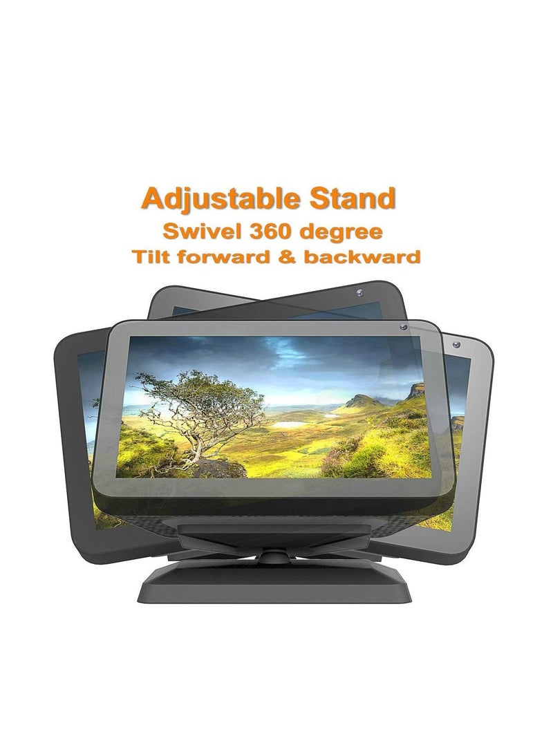 Upgrade Swivel Stand for Smart Speaker Show 8 (1st & 2nd Gen) with Stronge Magnet/Tilt Range Adjustable/Anti-Slip  - Image 3