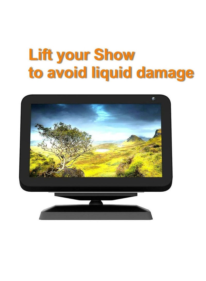 Upgrade Swivel Stand for Smart Speaker Show 8 (1st & 2nd Gen) with Stronge Magnet/Tilt Range Adjustable/Anti-Slip  - Image 4