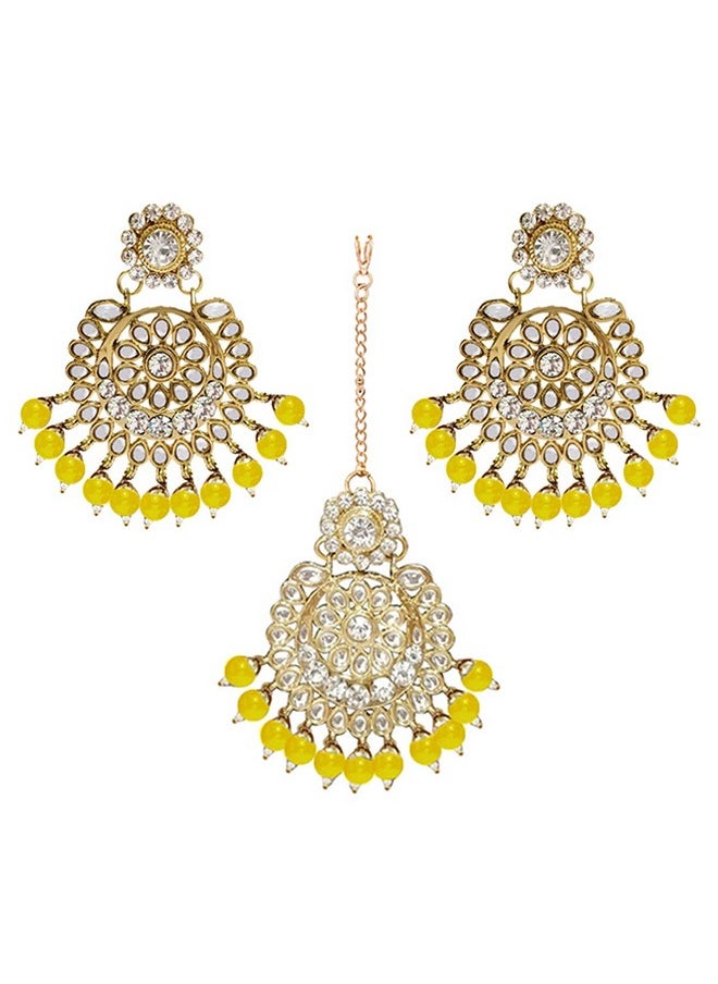 Elegant Wedding Party Wear Faux Kundan Studded Short Necklace Earrings With Maang Tikka Set Indian Ethnic Bollywood Fashion Jewelry For Women - pzsku/ZDC83E8290E53AA27A776Z/45/_/1735817115/e17f2db9-d410-4332-ba46-dfd934a9509f