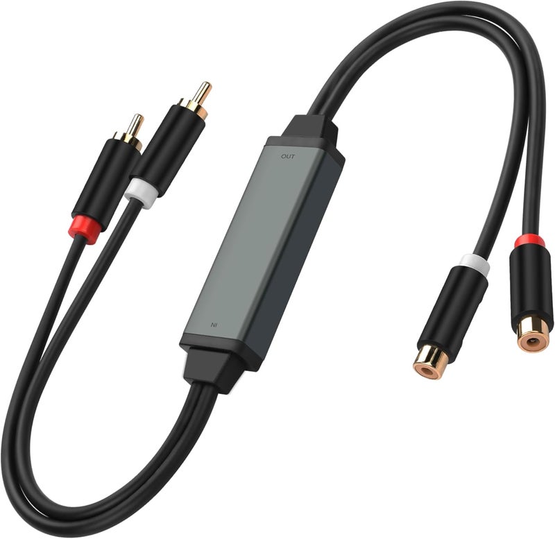 CERRXIAN عازل ضوضاء RCA عازل ضوضاء الصوت RCA مزيل ضوضاء حلقة الأرض يستخدم كابل الصوت جاك لإزالة ضوضاء الهم من نظام الصوت في السيارة نظام الصوت المنزلي - Image 1