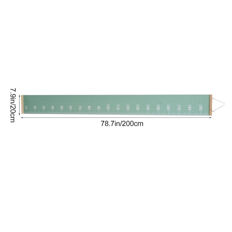 Creative Removable Height Chart Pendant for Wall Decor Modern Canvas Growth Ruler for Boys and Easy to Install Height Marker for Nursery Living Bathroom Dorm and Office - Image 2