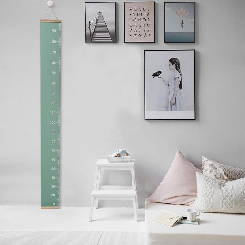 Creative Removable Height Chart Pendant for Wall Decor Modern Canvas Growth Ruler for Boys and Easy to Install Height Marker for Nursery Living Bathroom Dorm and Office - Image 5