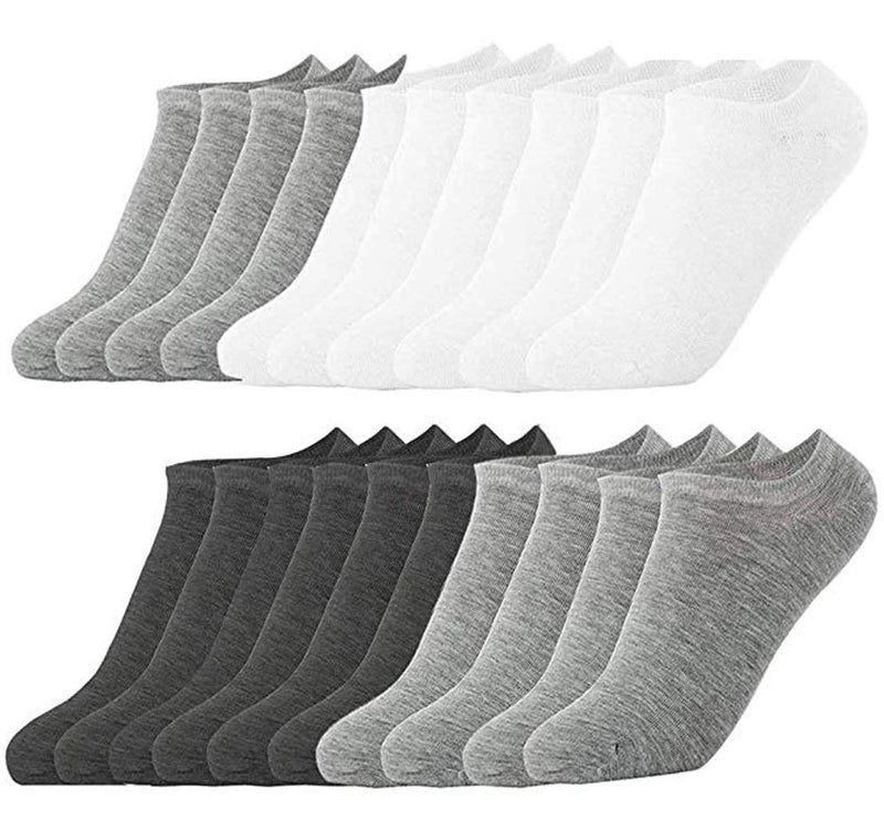 Light up in the Dark 10 Pairs Ankle Socks No Show Sock Low-Cut Athletic Men Women Cotton Socks - Image 1
