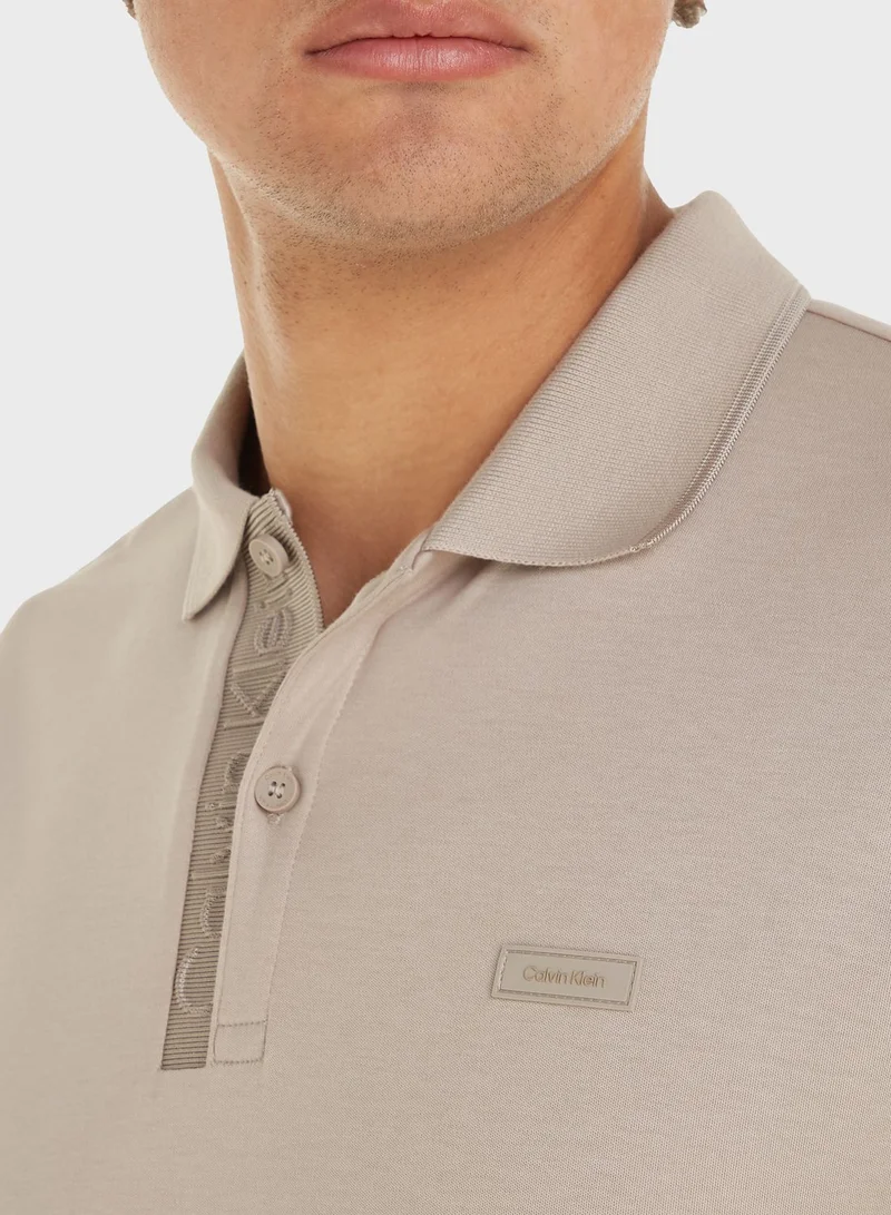 CALVIN KLEIN Logo Polo