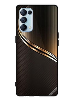 Covernex غطاء حماية لهاتف Oppo Reno5 Pro 5G بنمط سرقة ذهبي داكن  - Image 1