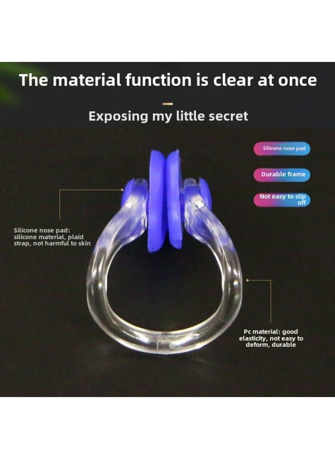 Generic Swimming Nose Clip Earplugs Set Silicone Professional Anti-choking Nasal Plug Adult Kidsren Boxed Supplies One Wholesale-Color:Special Offer-earplugs Black 5-box Set  - Image 4