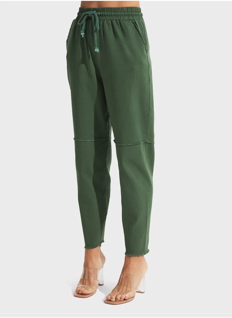 جون High Waist Pants