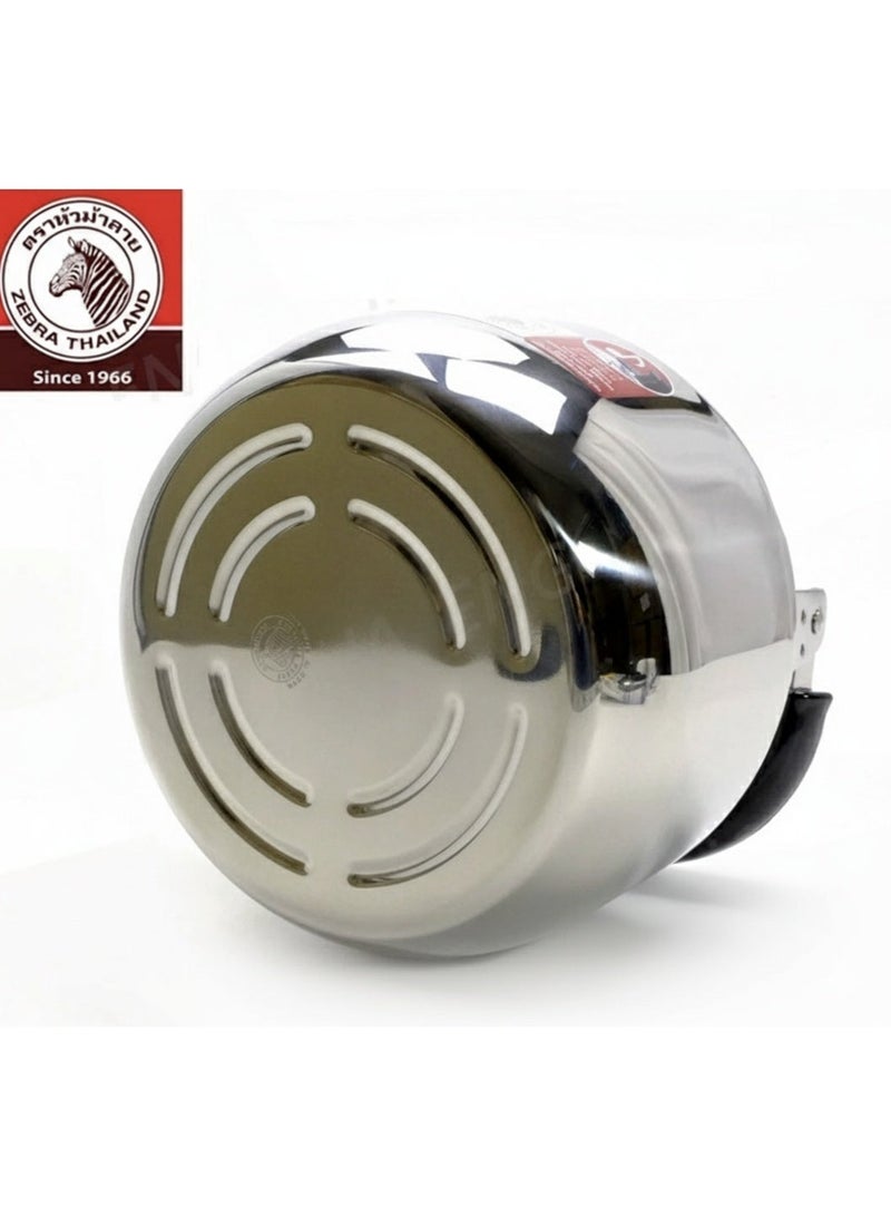 ZEBRA Stainless Steel Whistling Kettle – 4.0Ltr – Heat-Resistant Plastic Handle - Image 2