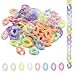MARRTEUM 400 Pcs Acrylic Linking Rings 8 Colors Open Quick Linking Rings Candy Colors Oval Link Chain Ring for Jewelry Making Bracelets Necklaces Earring Key Chains - Image 2