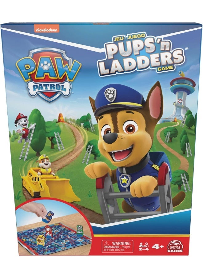 SPIN MASTER Paw Patrol Pups 'n Ladders Puppies Snakes and Ladders Family Social Board Game for Kids - Image 4
