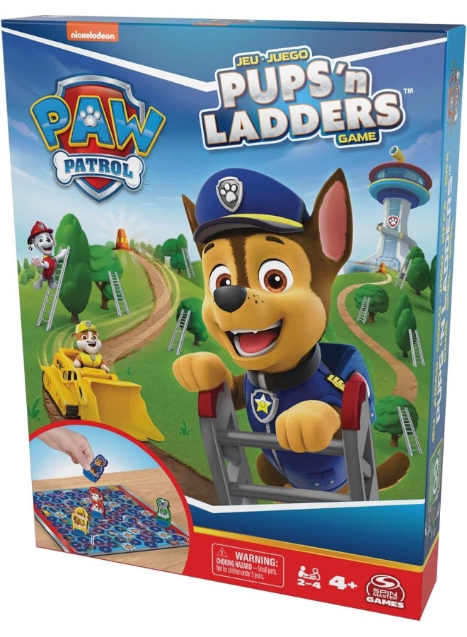 SPIN MASTER Paw Patrol Pups 'n Ladders Puppies Snakes and Ladders Family Social Board Game for Kids - Image 5
