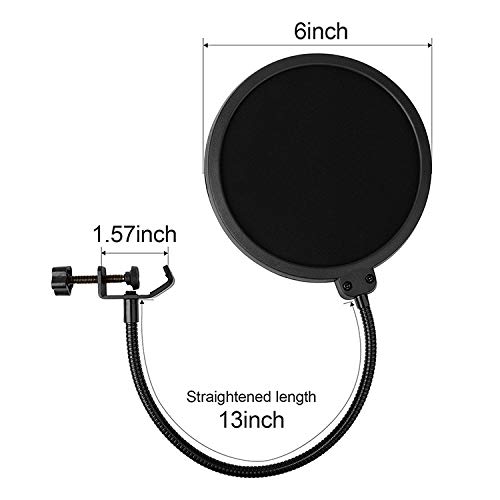 ChromLives Microphone Cover with Pop Filter, 3 in 1 Mic Furry Windscreen Microphone Foam Cover Pop Filter Compatible with Blue Yeti and Yeti Pro Condenser, Combo 3Pack - Image 2