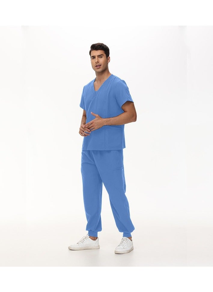 KUYING New V-neck Split Style Clinic And Hospital Medical Work Clothes  - Image 1