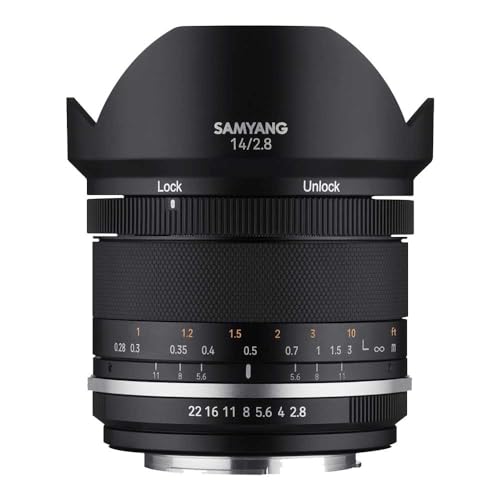 Samyang Manual Focus 14MM F2.8 MK2 Camera Lens for Nikon AE, Black - Image 1
