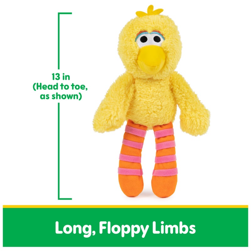 GUND Sesame Street Official Big Bird Take Along Buddy Plush, Premium Plush Toy for Ages 1 & Up, Yellow, 13â€ - Image 3