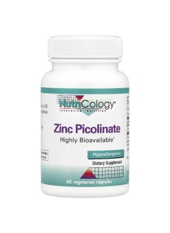 Nutricology Nutricology, Zinc Picolinate, 25 mg , 60 Vegetarian Capsules  - Image 1