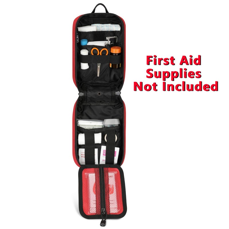 جونيكس MOLLE Medical Pouch EMT First Aid Pouch Rip-Away IFAK Tactical Utility Pouch for Outdoor Activities Medical Supplies (Bag Only), Red - Image 2