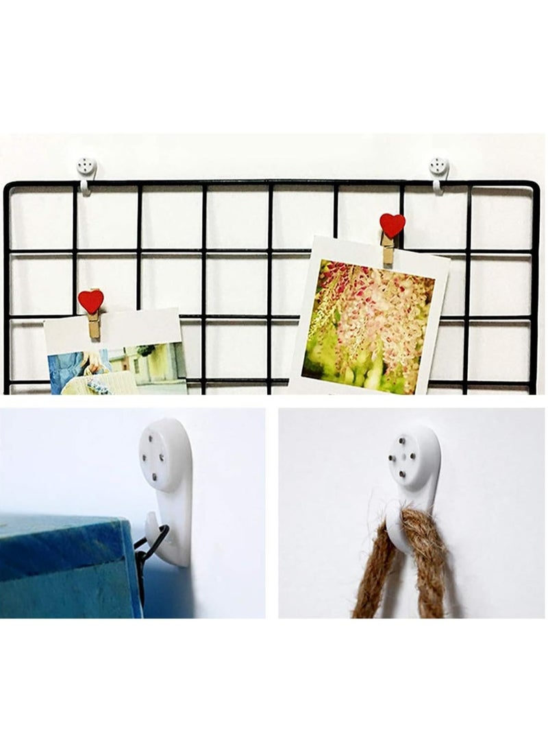 HW 30 Pcs Invisible Non-Trace Wall Picture Hook, Durable Hardwall Hanging Hook for Photo Frame Art Painting Hangers, Concrete Wall Hooks Nail Plastic  - Image 5
