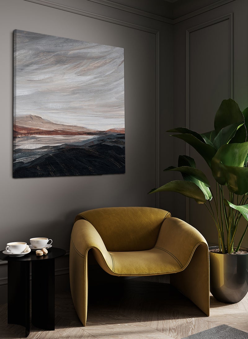 لوحة كانفاس على إطار خشبي بتصميم جبال - Image 3