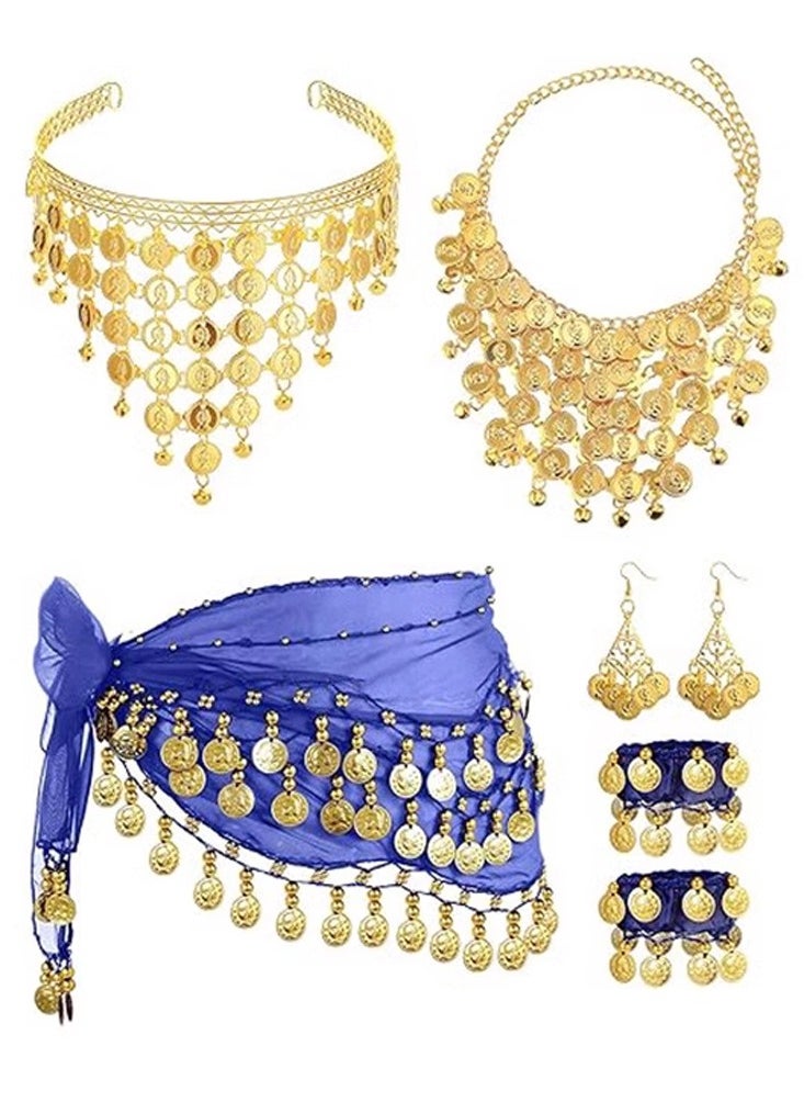 Al Aoyama - Belly Dance Wrap set Belt Skirt With 128 Gold Coins - Image 1