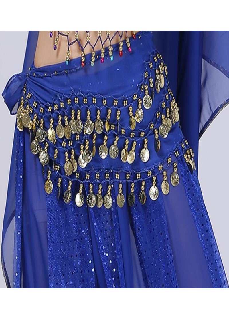 Al Aoyama - Belly Dance Wrap set Belt Skirt With 128 Gold Coins - Image 1
