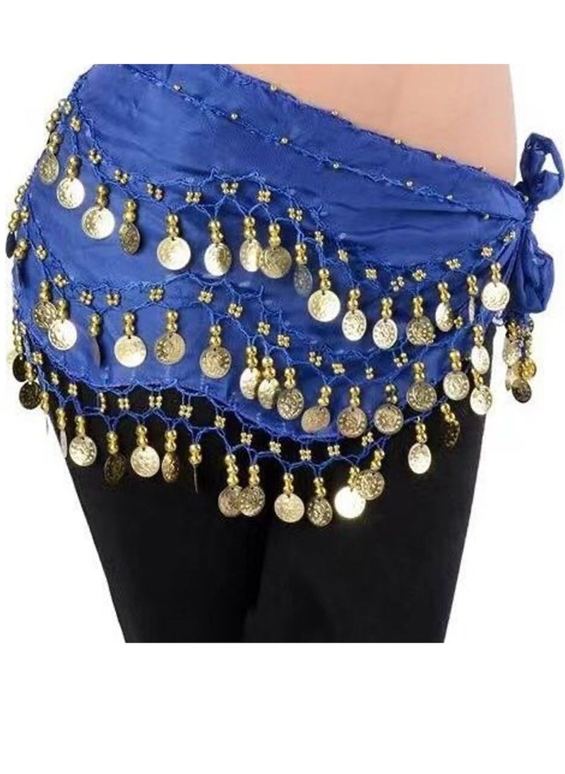 Al Aoyama - Belly Dance Wrap set Belt Skirt With 128 Gold Coins - Image 1