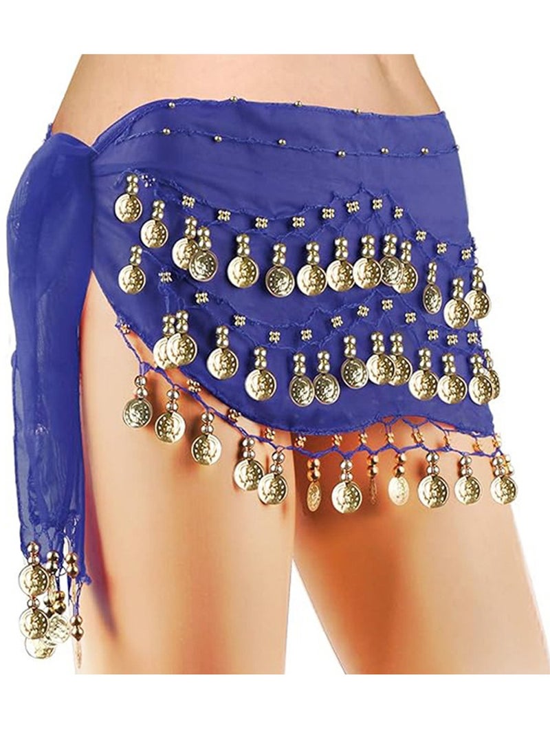 Al Aoyama - Belly Dance Wrap set Belt Skirt With 128 Gold Coins - Image 1