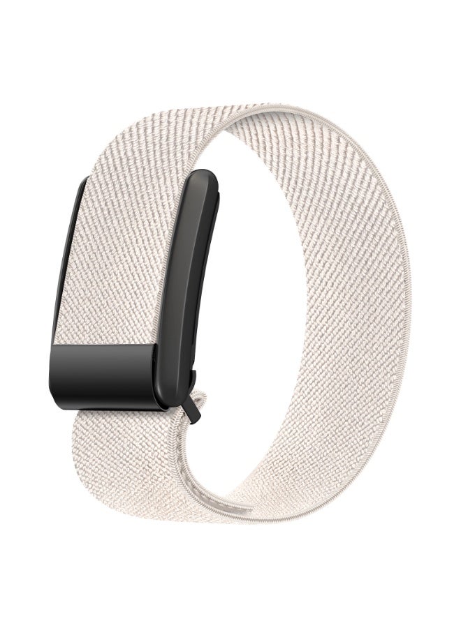 Replacement Nylon Band for Whoop 5.0 with Silver Clip, Adjustable Wrist Strap for Fitness and Daily Use, for Men & Women- Starlight - Image 1