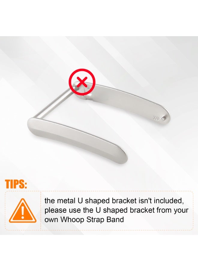 Replacement Nylon Band for Whoop 5.0 with Silver Clip, Adjustable Wrist Strap for Fitness and Daily Use, for Men & Women- Starlight - Image 3