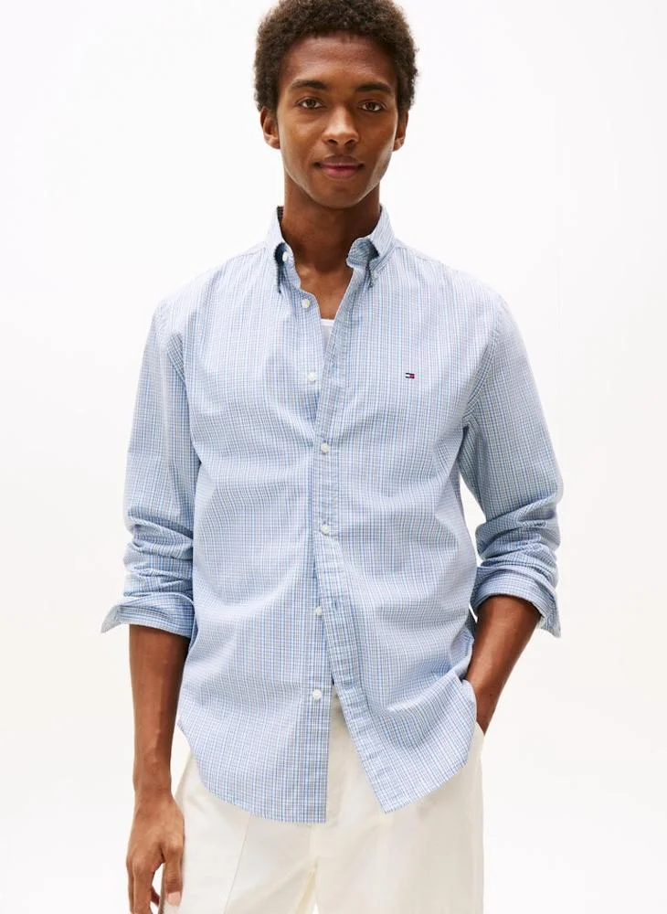 TOMMY HILFIGER Regular Fit Tartan Poplin Shirt