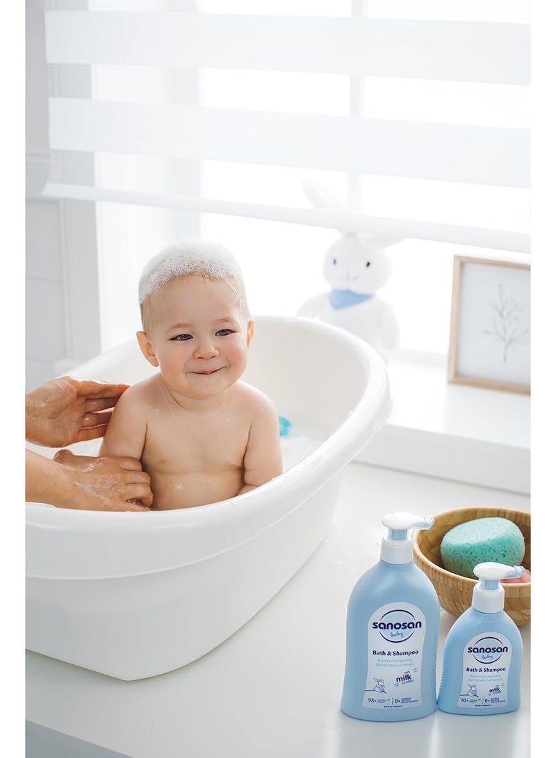 سانوسان شامبو وجل استحمام سانوسان بيبي - ببروتين الحليب - تركيبة طبيعية ولطيفة على البشرة - Image 4