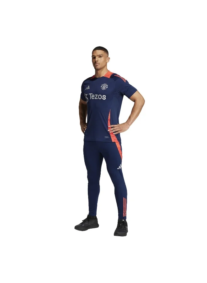 Adidas Mufc Tr Pnt Blue Football Pants For Men Xs