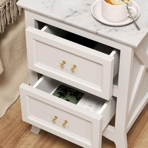 Peaha 10 Pack 3 Inch Acrylic Cabinet Pulls Gold Drawer Handles Brushed Brass Hardware Zinc Alloy for Dresser Cupboard Kitchen - Image 5