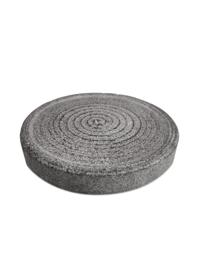 Trustful Gift House Trustful Gift House Traditional Turmeric Grinding Stone Sandalwood Octogen GrindingRubbing Stone Grey  - Image 1