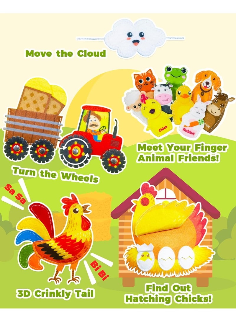 عام كتاب مشغول للأطفال الصغار 1-3، ألعاب مونتيسوري لهدايا عيد ميلاد صبي فتاة تبلغ من العمر 1 عامين، ألعاب تعليمية تعليمية مشغولة لعمر 1+ سنة، لعبة سفر للأطفال الصغار، كتب أنشطة حيوانات المزرعة - Image 5