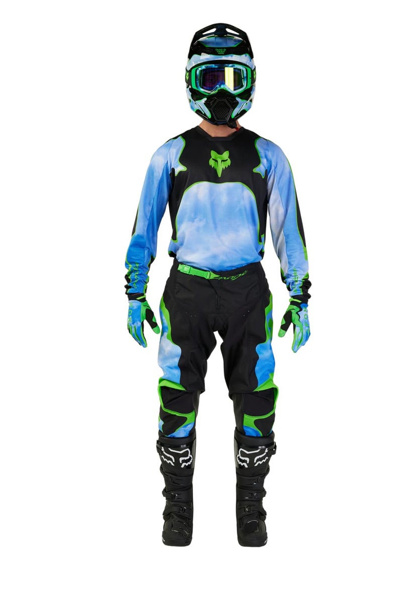 Fox Racing 180 ATLAS MOTOCROSS JERSEY, BLACK/GREEN, X-Small