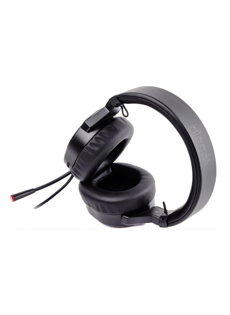 Bloody A4Tech G600I Virtual 7.1 Surround Sound Gaming Headset | 7.1 Virtual Sound | Detachable Microphone | Ergonomic 3D Earpads | Auto-Adjusting Headband | Tangle-Free Cable