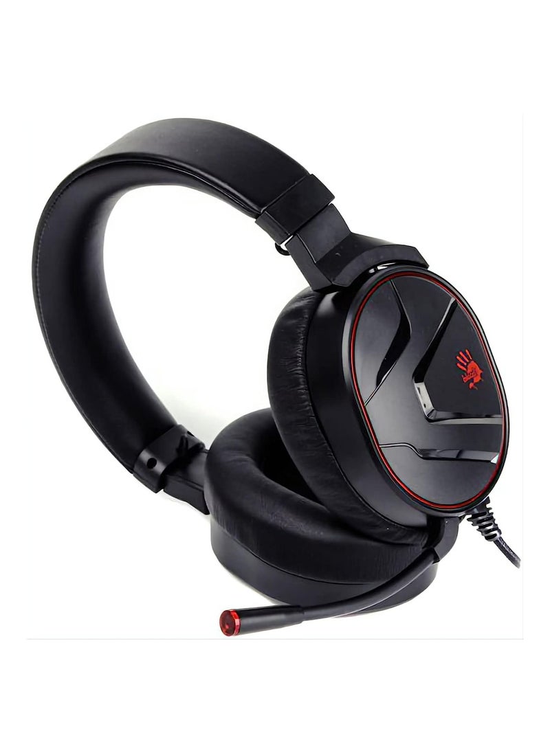 Bloody A4Tech G600I Virtual 7.1 Surround Sound Gaming Headset | 7.1 Virtual Sound | Detachable Microphone | Ergonomic 3D Earpads | Auto-Adjusting Headband | Tangle-Free Cable