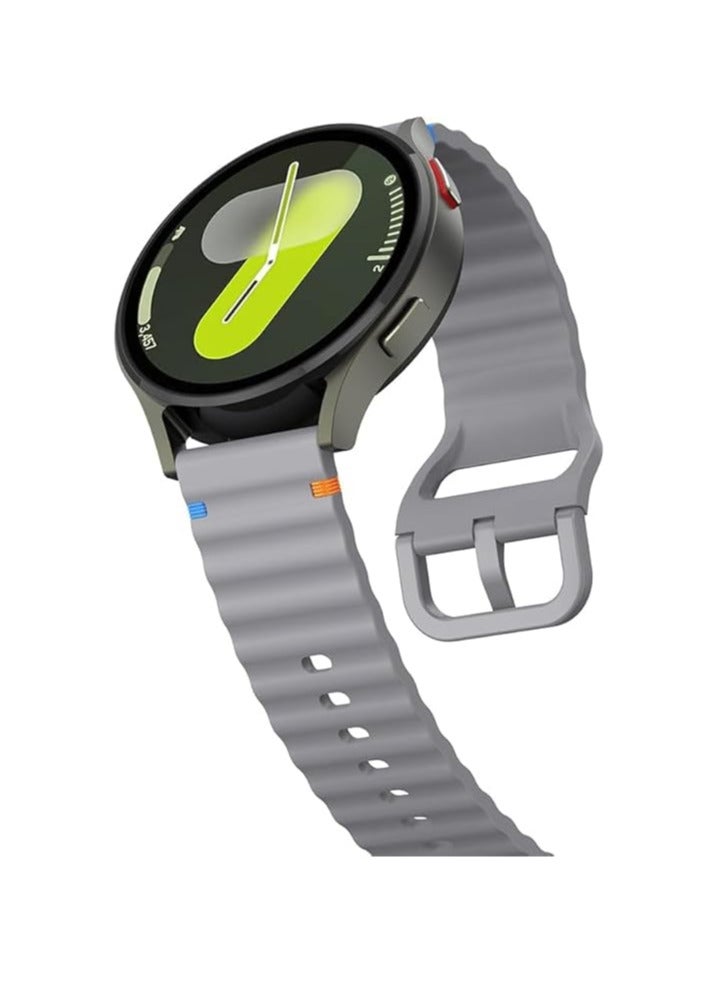 20 mm Silicone Watch Strap, Quick Release Watch Straps for Men and Women, Skin-friendly, Soft, Replacement Strap for 20 mm Compatible with Amazfit/Huawei/MI/Fossil/samsung - Image 1