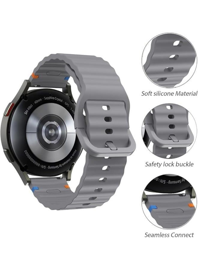 20 mm Silicone Watch Strap, Quick Release Watch Straps for Men and Women, Skin-friendly, Soft, Replacement Strap for 20 mm Compatible with Amazfit/Huawei/MI/Fossil/samsung - Image 3