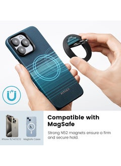 PITAKA PITAKA Phone Ring Holder Magnetic Phone Grip Compatible with Mag Safe Ring for iPhone 15/14/13/12 Mag EZ Grip - Moonrise  - Image 2