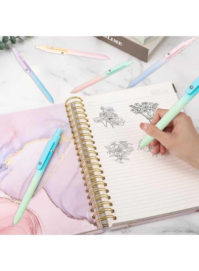 CMGTYYD Quick-dry neutral pen, 5 pcs 0.5 mm gradient color black neutral pen set, fine nib, smooth writing, suitable for school, office and other places. - Image 5