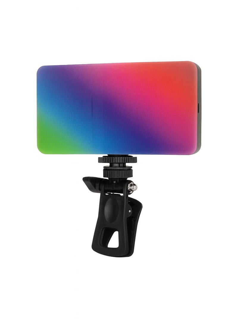 AY-96JSSR Professional RGB Lighting, Double-Sided, 8W, 360-Color Full Lighting, 1800mAh Battery for Photography and Streaming - Image 1