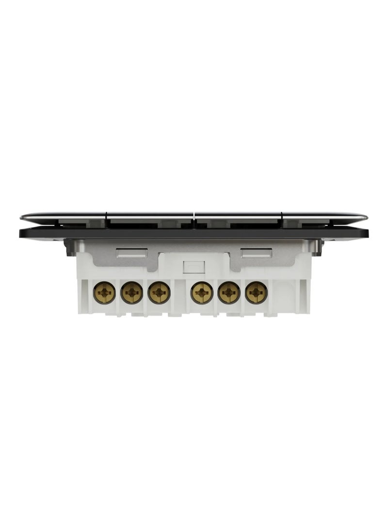 Schneider Electric Unica X 2-Way 4-Gang Switch - Jet Black - Image 4