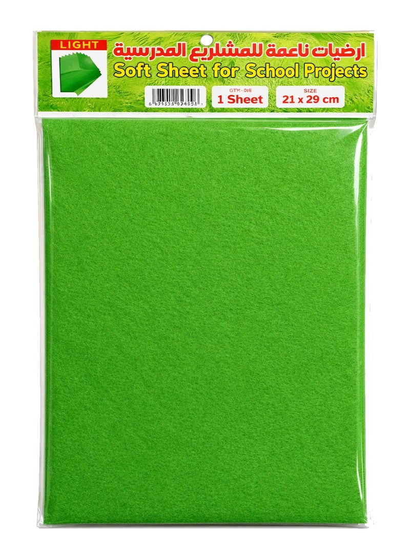 Acrylic Felt Fabric Sheet 21x29cm – Thick Light Green Craft Felt for DIY Arts Crafts Sewing Decorations and School Projects - Image 4