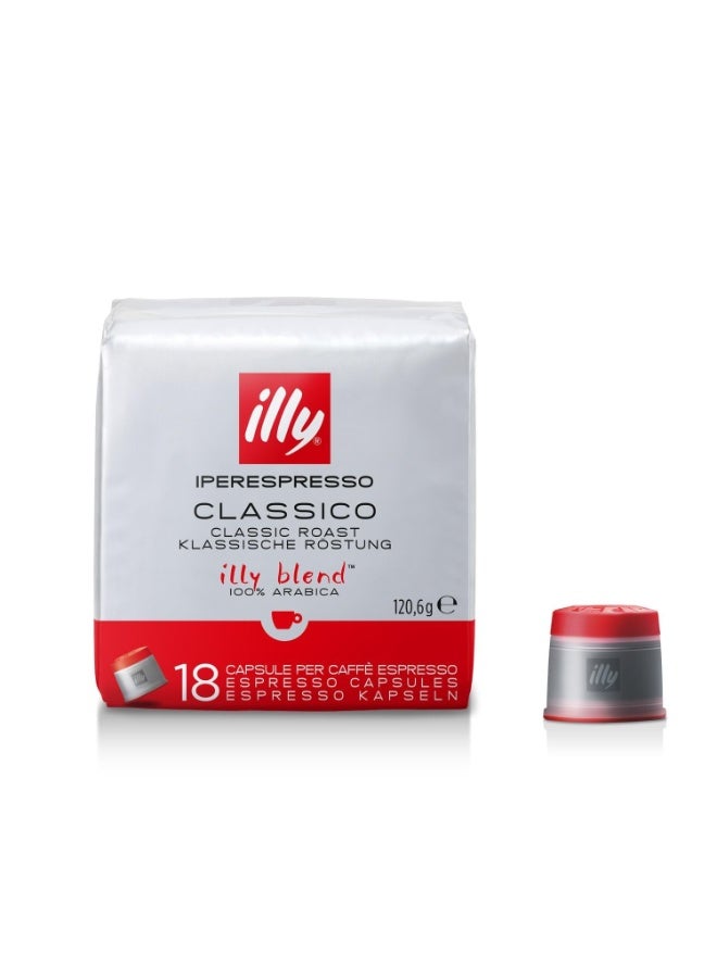 illy Iperespresso Coffee Capsules Classico 100% Arabica, Notes of Orange Blossom and Jasmine, Smooth Balanced Taste, 18 Capsules - Image 3