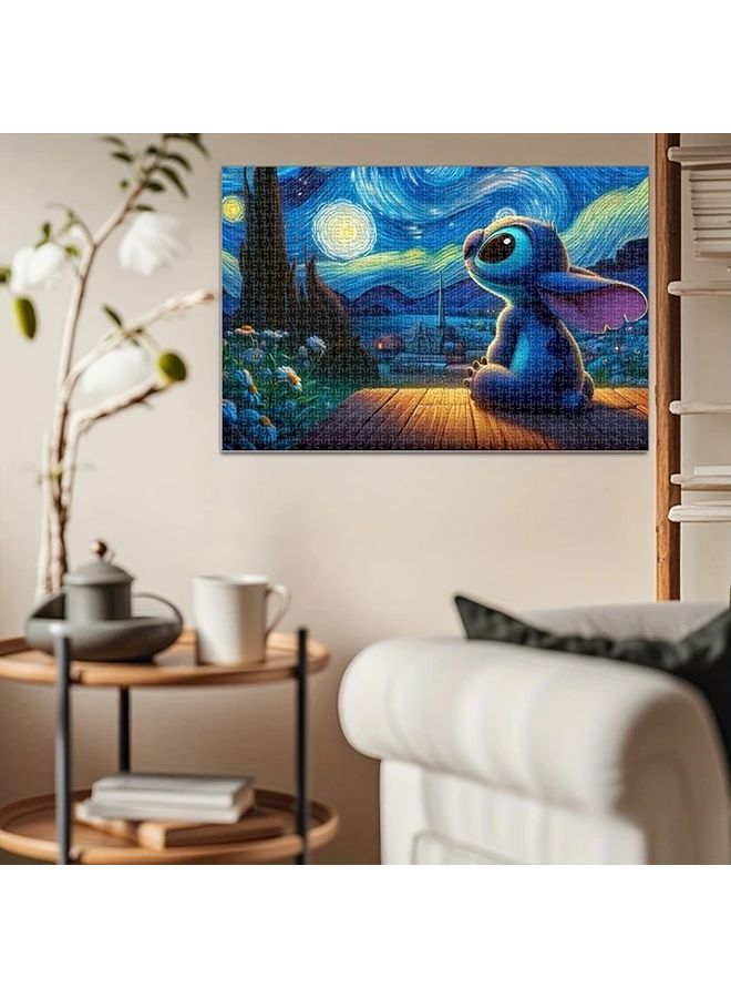 1000 قطعة لغز خشبي ستيتش مصغر لعبة إبداعية ألعاب عائلية ممتعة ديكور منزلي متين - Image 3