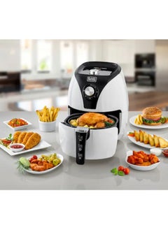 Black Black+Decker 3.5 Liters Manual Control Air Fryer  - Image 4